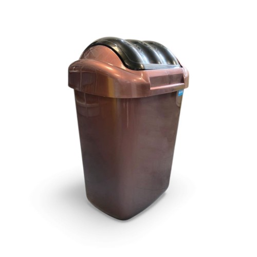 1000021229.jpg,  kosz na śmieci, kosz na odpady, kosz brązowy, kosz 50l, kosz abs, kosz uchylny, kosz powystawowy, kosz outlet, kosz w promocyjnej cenie