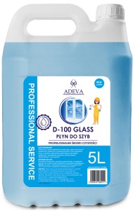 Adeva D-100 Glass – profesjonalny płyn do mycia szyb i szkła 5l