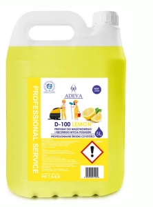 Adeva D-100 LEMON Preparat Do Maszynowego I Ręcznego Mycia Posadzki Podłogi 5L