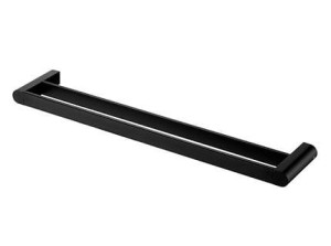 Wieszak kąpielowy podwójny 610mm kolekcji FUTURA BLACK 02967