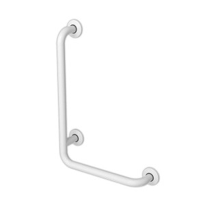 PORĘCZ KĄTOWA "L" PRAWA 400X600mm STAL WĘGLOWA MALOWANA NA BIAŁO 